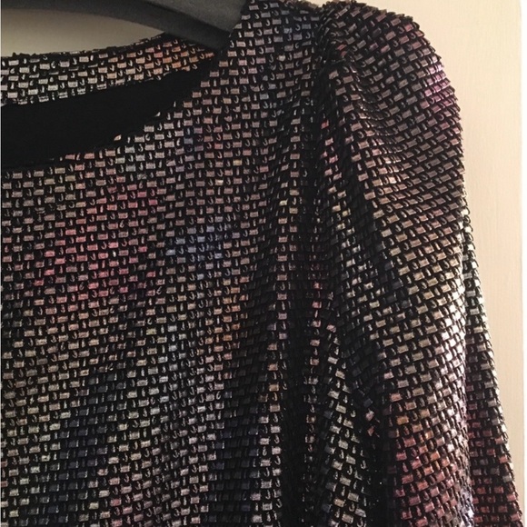 Free People Diamonds are Forever Shimmering Dress - Black and Silver OB667962 - Picture 6 of 7